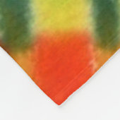 Hippy Peace Retro 60s Tie Dye Fleece Deken (Hoek)