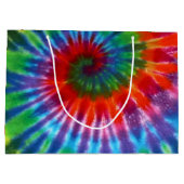 Hippy Peace Retro 60s Tie Dye Groot Cadeauzakje (Achterkant)