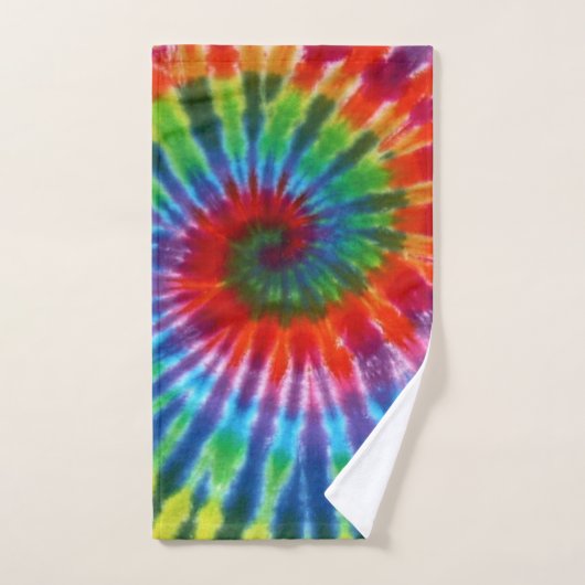 Hippy Peace Retro 60s Tie Dye Handdoek (Handdoek)