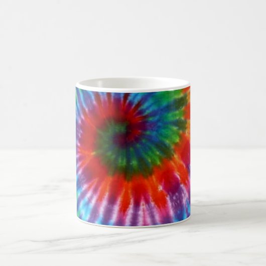 Hippy Peace Retro 60s Tie Dye Koffiemok (Center)
