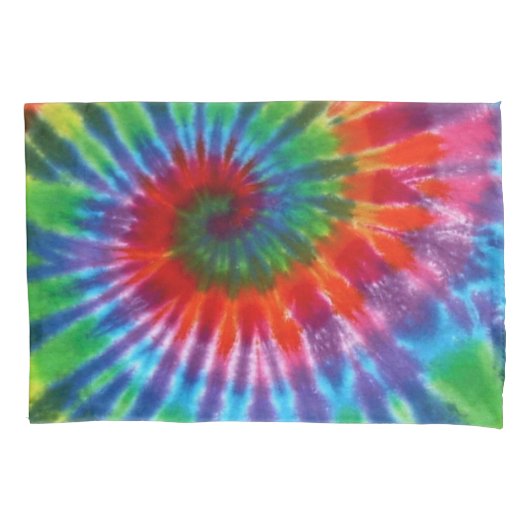 Hippy Peace Retro 60s Tie Dye Kussensloop (Voorkant)
