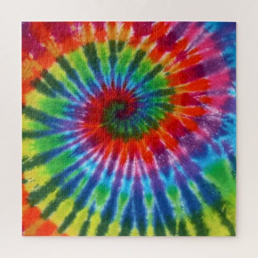 Hippy Peace Retro 60s Tie Dye Legpuzzel (Verticaal)