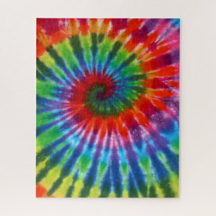 Hippy Peace Retro 60s Tie Dye Legpuzzel