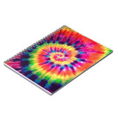Hippy Peace Retro 60s Tie Dye Notitieboek (Linkerzijde)
