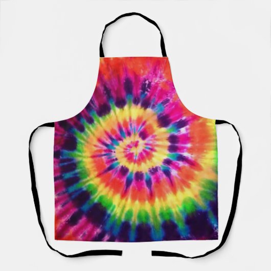 Hippy Peace Retro 60s Tie Dye Schort (Voorkant)