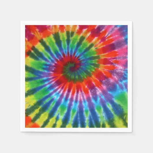 Hippy Peace Retro 60s Tie Dye Servetten (Voorkant)