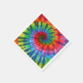 Hippy Peace Retro 60s Tie Dye Servetten (Hoek)