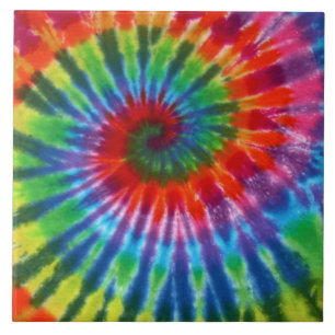 Hippy Peace Retro 60s Tie Dye Tegeltje