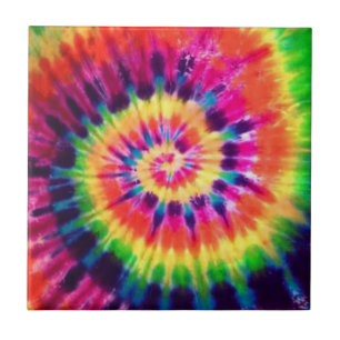 Hippy Peace Retro 60s Tie Dye Tegeltje