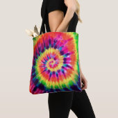 Hippy Peace Retro 60s Tie Dye Tote Bag (Dichtbij)