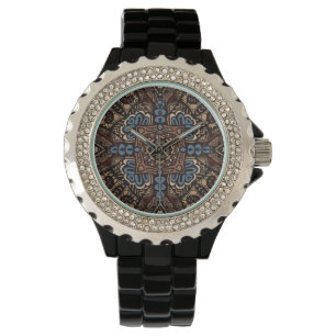 Hippy Peace Retro Colorful Boho Chic Horloge