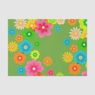 Hippy Peace Retro Colorful Boho Chic Tissuepapier