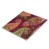 Hippy Peace Retro Hand Colorful Boho Tegeltje (Zijkant)