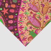 Hippy Peace Retro Hand Colorful Boho Tissuepapier (Detail)