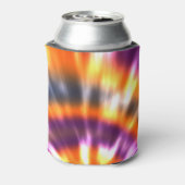 Hippy Peace Retro Tie Dye Colorful Boho Blikjeskoeler (Blikje Achterkant)