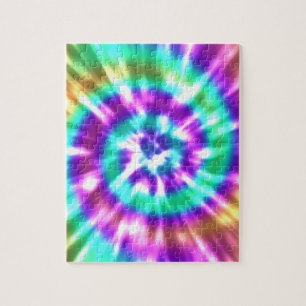 Hippy Peace Retro Tie Dye Colorful Boho Legpuzzel