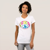 Hippy Peace Sign T-shirt (Voorkant volledig)