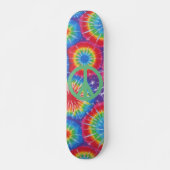 Hippy Peace Tie Dye Skateboard (Voorkant)