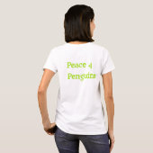 Hippy Penguin dubbel ontwerp T-shirt (Achterkant volledig)