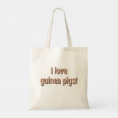 Hippy Piggy - Schattigee proefkonijn illustratie Tote Bag (Achterkant)
