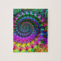 Hippy Rainbow Fractal Pattern