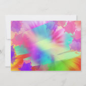 Hippy rainbow Retro verjaardagsfeestje Kaart (Achterkant)