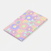 Hippy Retro Flowers Post-it® Notes (Schuin)