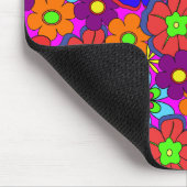 Hippy Retro Funkadelic Flowers Muismat (Hoek)