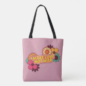 Hippy Retro maakt liefde geen oorlog Tote Bag (Achterkant)