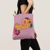 Hippy Retro maakt liefde geen oorlog Tote Bag (Dichtbij)