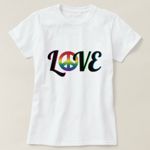 Hippy Retro, symbool voor liefde en vrede T-shirt