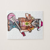 Hippy Santa zegt "Cool Yule" Legpuzzel (Horizontaal)
