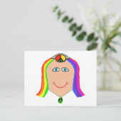 Hippy Smile Briefkaart (Staand voorkant)