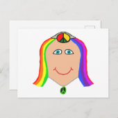 Hippy Smile Briefkaart (Voorkant / Achterkant)
