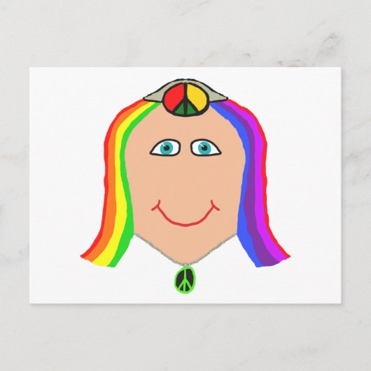 Hippy Smile Briefkaart (Voorkant)