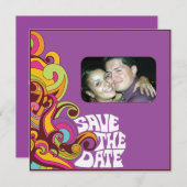 Hippy sparen de Uitnodiging van de Foto van de Dat (Voorkant / Achterkant)