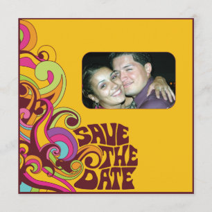 Hippy sparen de Uitnodiging van de Foto van de Dat