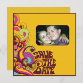 Hippy sparen de Uitnodiging van de Foto van de Dat (Voorkant / Achterkant)