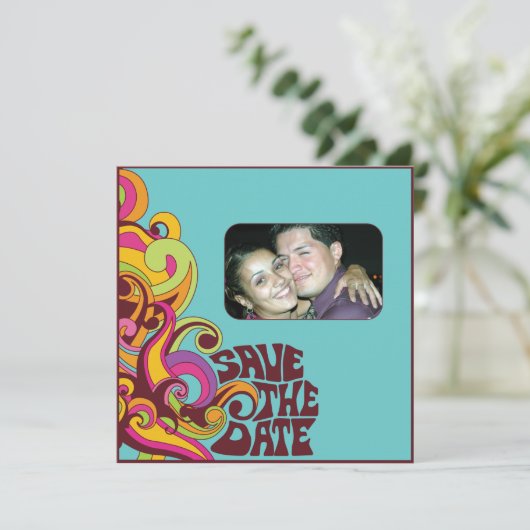 Hippy sparen de Uitnodiging van de Foto van de Dat (Staand voorkant)