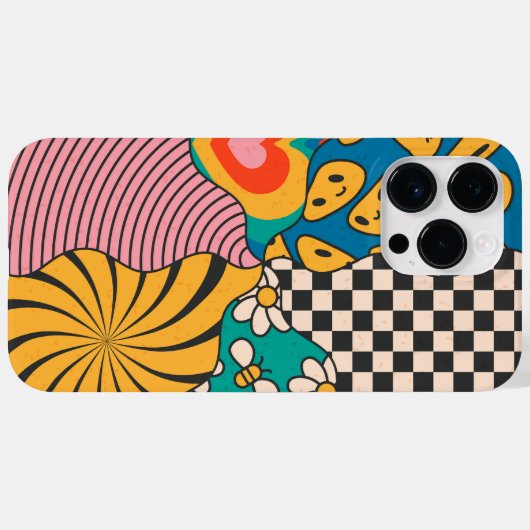 Hippy-stijl van 70 Case-Mate iPhone case (Achterkant (horizontaal))