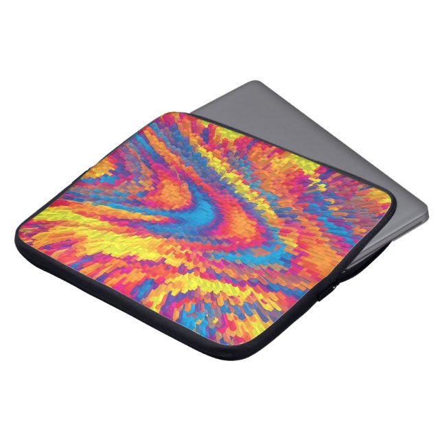 Hippy Swirls.... Laptop Sleeve (Voorkant top)