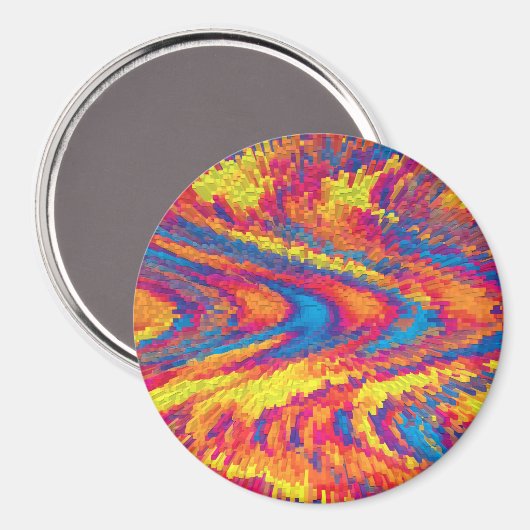 Hippy Swirls.... Magneet (Voorkant / Achterkant)