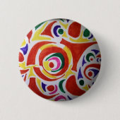 Hippy Swirls Ronde Button 5,7 Cm (Voorkant)