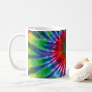 Hippy Tie Dye 60s Retro Colorful Boho Koffiemok