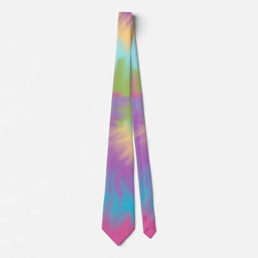 Hippy Tie Dye 60s Retro Stropdas (Voorkant)