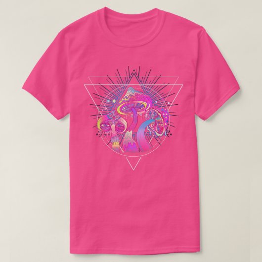 Hippy Trippy 60's abstracte Magic retro raver art T-shirt (Design voorkant)
