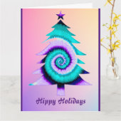 Hippy Vakantie Kaart (Gele Bloem)