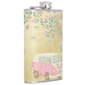 Hippy Van Butterflies en Blossom Gold Heupfles (Rechts)