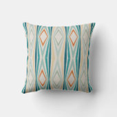 Hippy Vibe Retro 70s Diamond Stripe Groovy Baby Kussen (Achterkant)