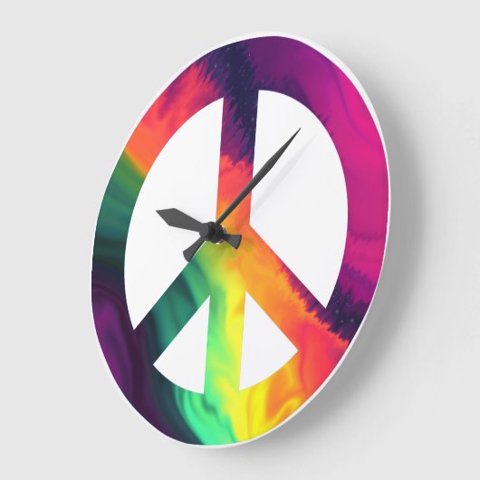 Hippy-vredesbord grote klok (Hoek)